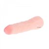 Realistic Solid Flesh Dildo on its side