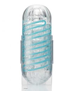 Tenga Spinner Masturbator Tetra on its stand