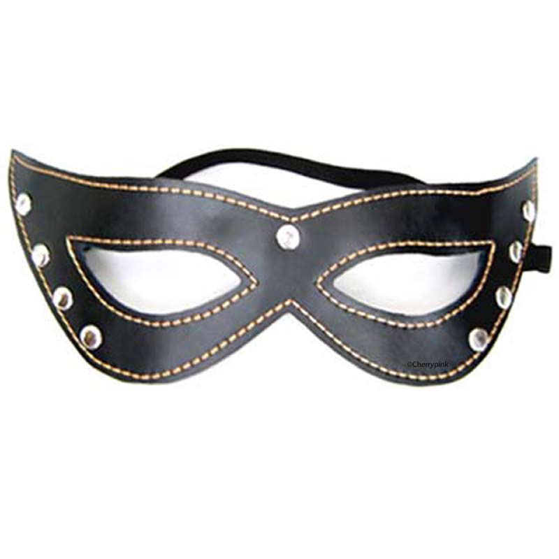 Black Cat Face Mask Front View