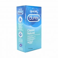 Durex Classic Natural Condoms Blue Box of Twelve