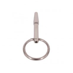 Metal Penis Plug With Ring Hollow Penis Ring