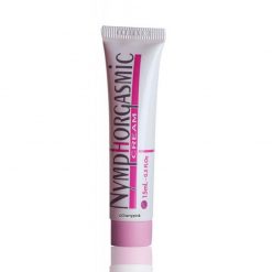 Nymphorgasmic Cream in a Tube on a White Background