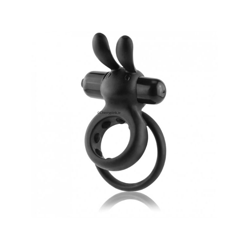 The Ohare Black Cock Ring With Double Rings