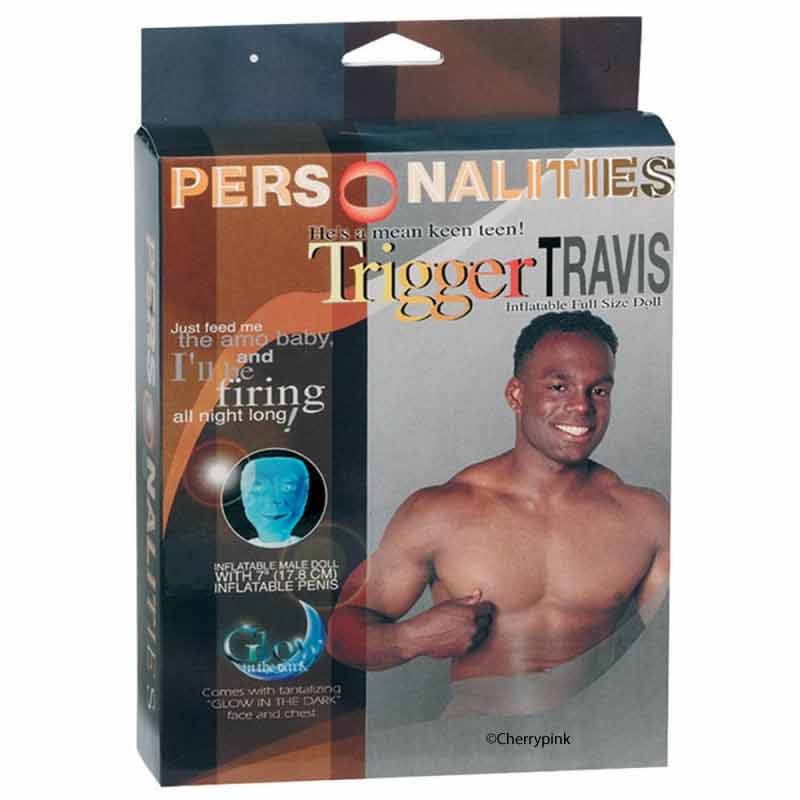 Trigger Travis Glow in The Dark Sex Doll in a Display Box