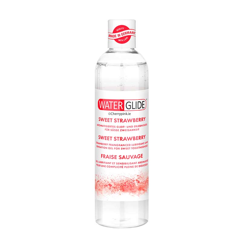 Waterglide Strawberry Lubricant Clear Plastic Bottle