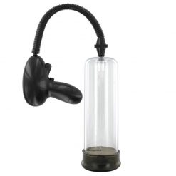 XLsucker Automatic Penis Pump Black Sleeve With Clear Chamber