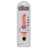 King Cock Vibrating Stiffy Realistic Flesh Dildo Outer Packet.