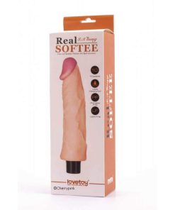 Real Softee Vibrating Dong Outer Box.