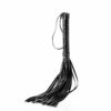 Blaze Luxury Fetish Whip Black on a white Background.