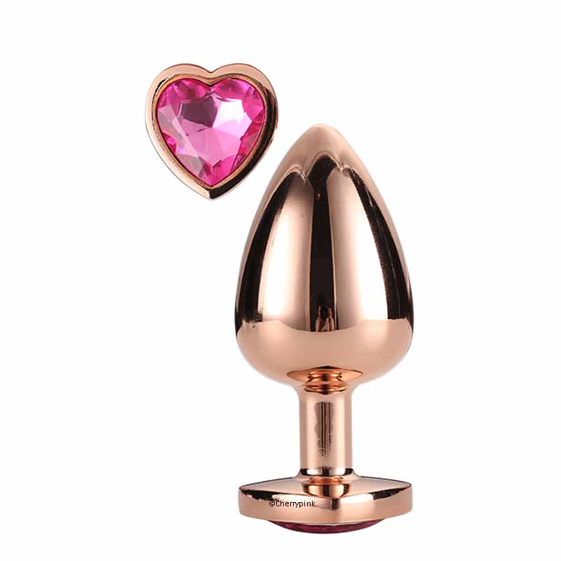Gleaming Love Large Rose Gold Butt Plug