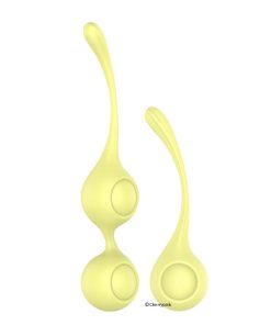 The Candy Shop Lemon Squeeze Kegel Balls Yellow.