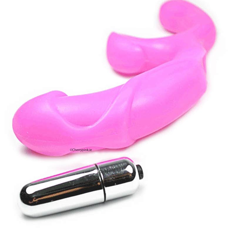 Tripled Probed G-spot Vibrator with removeable silver bullet vibrator it is Soft And Flexible With Removeable Bullet