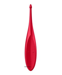 Satisfyer Twirling Fun Tip Vibrator in Poppy Red Colour.