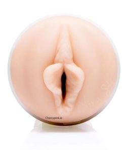 Fleshlight Girl Vina Sky Exotica male masturbator close up on a white background