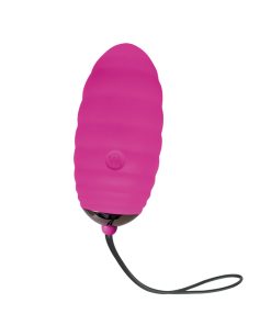 The Pink Ocean Breeze Egg Vibrator on a white background.