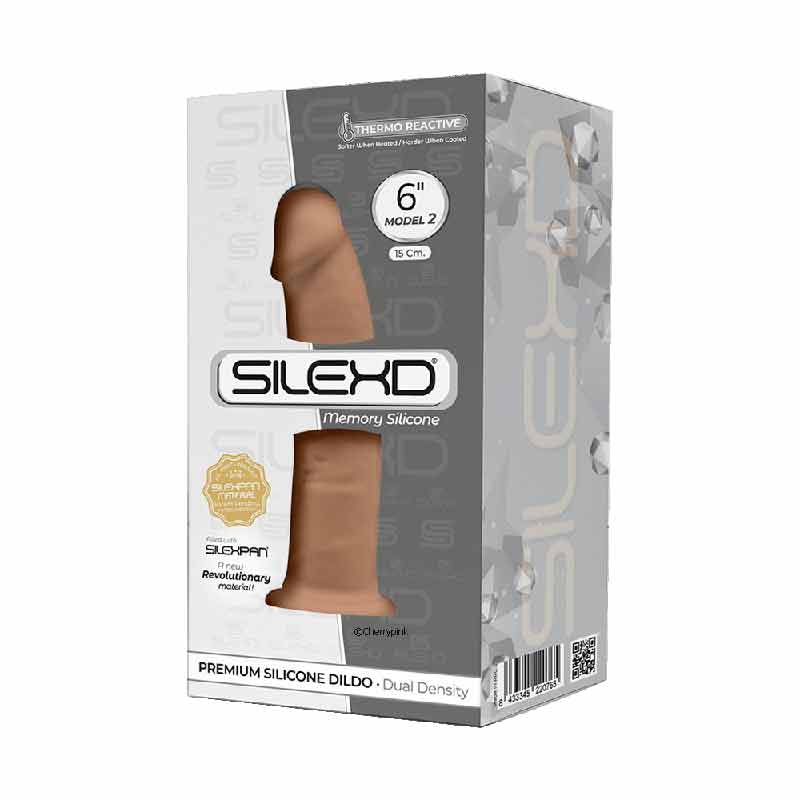 SilexD 6 Inch Dual Density Realistic Dildo Outer Box