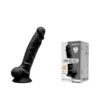 SilexD 7 Inch Dual Density Realistic Dildo In Black And Outer Box