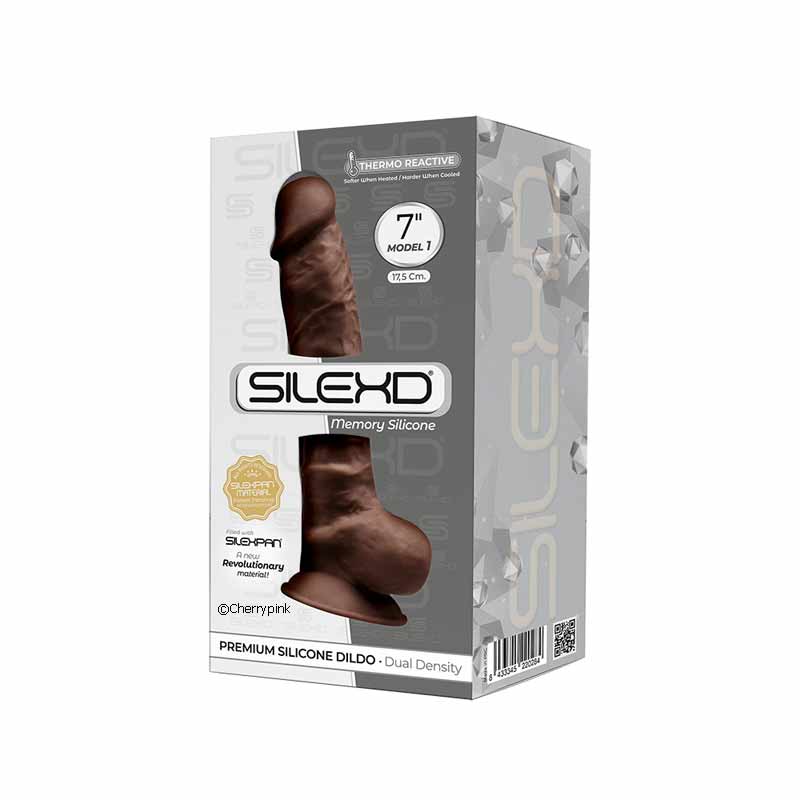 SilexD 7 Inch Dual Density Realistic Dildo Outer Box