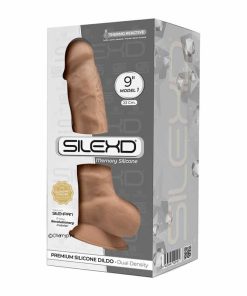 SilexD 9 Inch Dual Density Realistic Dildo Outer Box