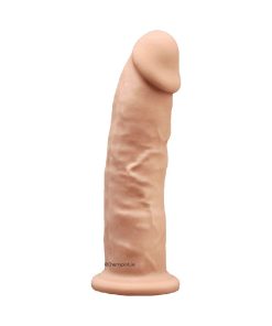 SilexD Vibrating Dual Density Dildo with suction cup on a white background