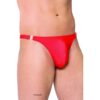 Softline Men's Thong Red Front View.