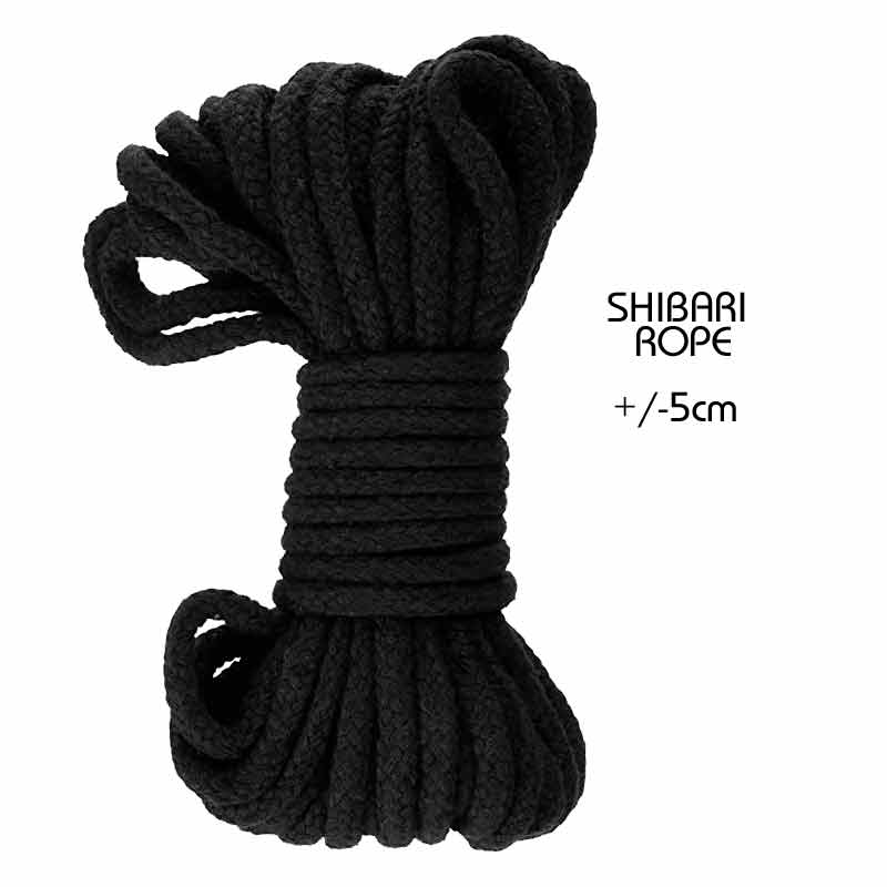 The Black Bondage Rope from the Secret Desires BDSM Kit.