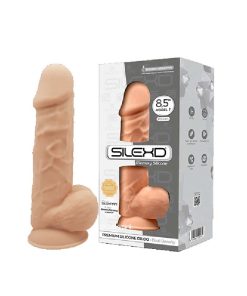 SilexD 8.5 Inch Dual Density Realistic Dildo and Outer Box