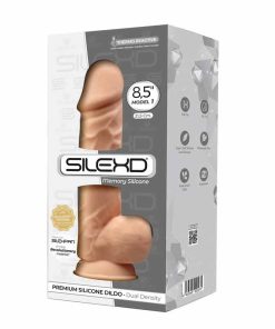 SilexD 8.5 Inch Dual Density Realistic Dildo Outer Box.