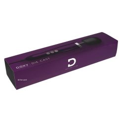 Doxy Die Cast Wand Massager Purple Outer Box.