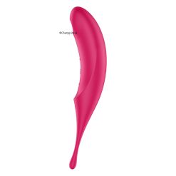 The Two In One Satisfyer Twirling Pro Air Pulse Vibrator Side View