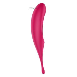 The Rechargeable red Satisfyer Twirling Pro Air Pulse Vibrator
