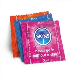 Skin Condoms Assorted 4 Pack Single condoms