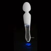 The silicone and glass Vibrator with its Light Turned On.