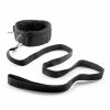 Alive Fury Black BDSM Kit Collar With Lead on a White Background