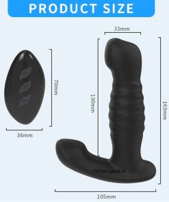 The Remote Control Anal Vibrator Prostate Massager with Thrusting Function With All Its Sizes.