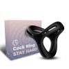 Ultra Soft 3 In 1 Cock Ring Black and its outer box.