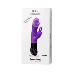 Ares Rampant Rabbit Vibrator Purple In Its White Display Box On A White Background