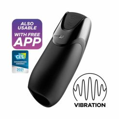 Satisfyer Men Vibration + Vibrator With App Control on a White Background
