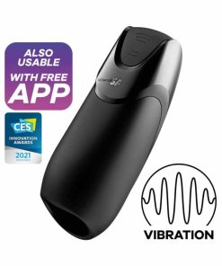 Satisfyer Men Vibration + Vibrator With App Control on a White Background