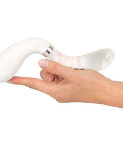 Liaison Curve LED Vibrator in a female hand.