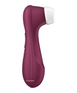 Pro 2 Generation 3 with Liquid Air Wine Red By Satisfyer Side View.