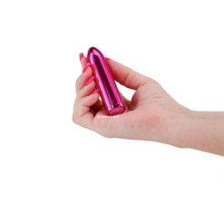 Chroma Petite Bullet Vibrator Pink in a female hand.