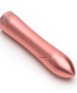 A small pink vibrator on a white background.