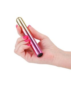 The Chroma Sunrise Large Bullet Vibrator in The Hand Of a Women