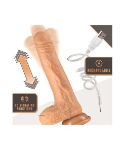 The dildo showing the up and down movement as well as the wiggling motions.