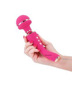 Sugar Pop Bliss Pink Wand Vibrator in The Hand of a Woman