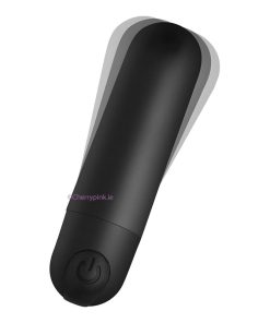 Bang Bullet Vibrator with Remote Control Black On A White Background