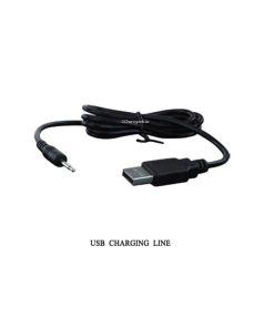 The black USB charging cable from the anal sex toy