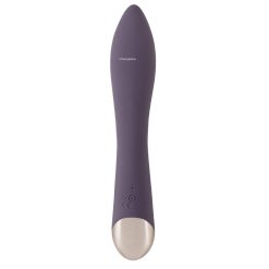 The back of the Javida clitoral vibrator standing on a white background