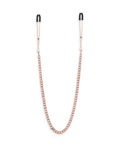 Bound Nipple Clamps DC3 Rose Gold Chain With Rubber Tipped Clamps